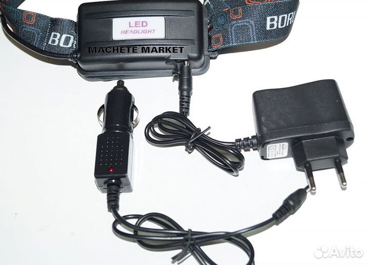 Фонарь налобный 3 Led cree T6