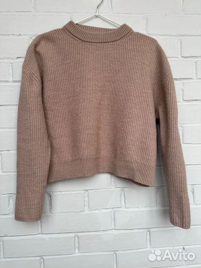 Свитер aim clo укороченный шерсть