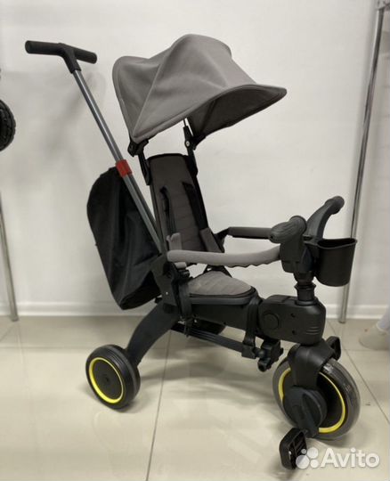 Трехколесный велосипед складной luxmom black