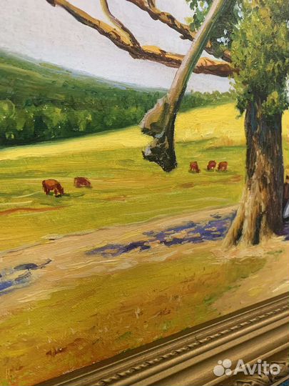 Картина маслом на холсте 60х60 50 годы