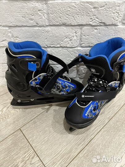 Коньки хоккейные 34-37 раздвижные