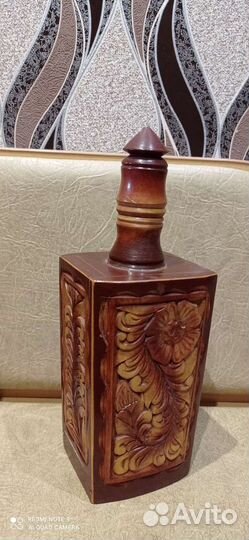 Бутыль в резном корпусе