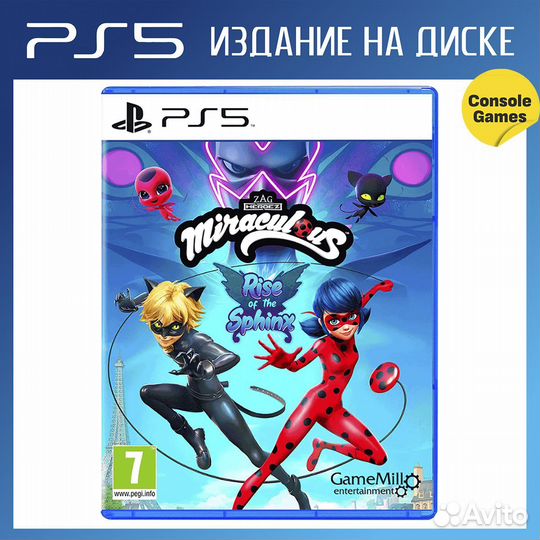 PS5 Miraculous Rise of the Sphinx Новый