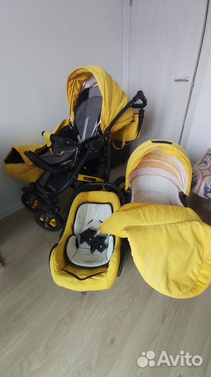Коляска camarelo 3 в 1