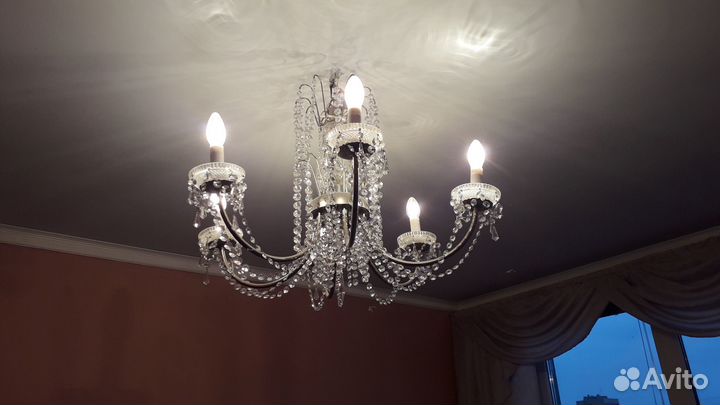 Люстра хрустальная чехия