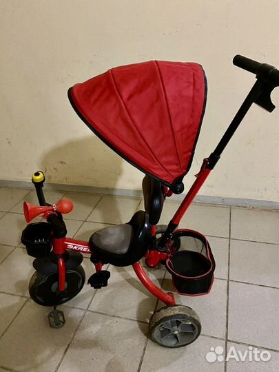 Трехколесный велосипед коляска