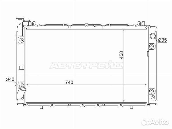 Радиатор nissan, nissan patrol, nissan patrol/safari 87-97 Y60, nissan patrol/safari Y60 87-97, niss