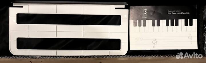 Новый складной синтезатор (88 клавиш) черный/белый
