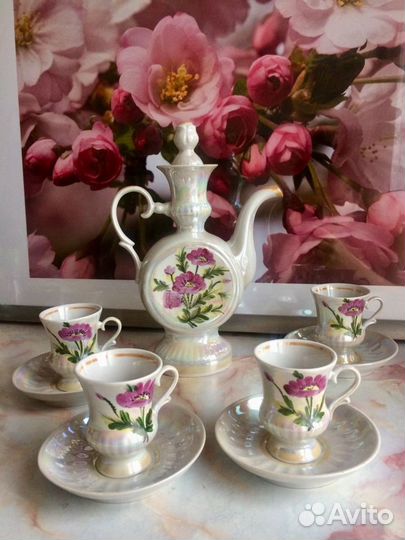 СССР Сервиз кофейный. Фарфор. Чашка