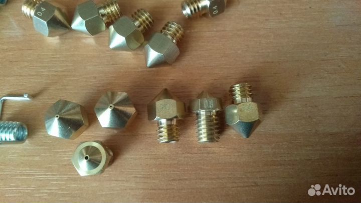 Детали для 3 D принтера пружины,сопла,соеденители