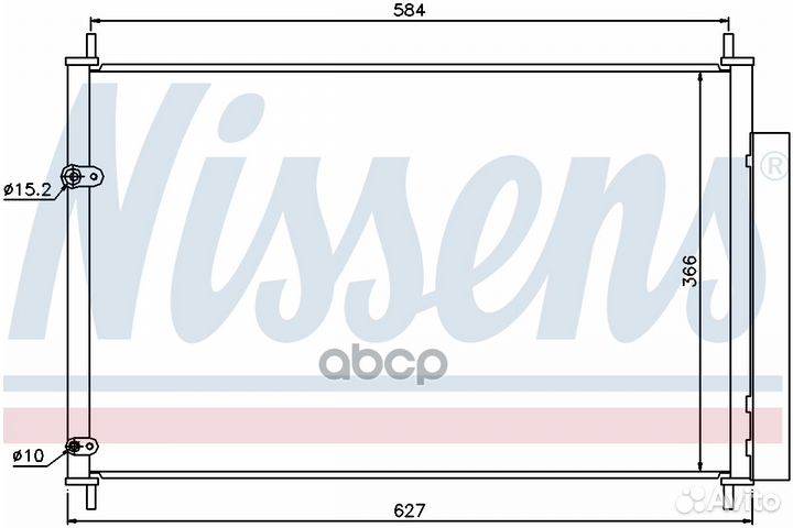 Радиатор кондиционера 940037 Nissens