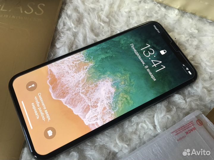 Защитное бронестекло iPhone X стекло
