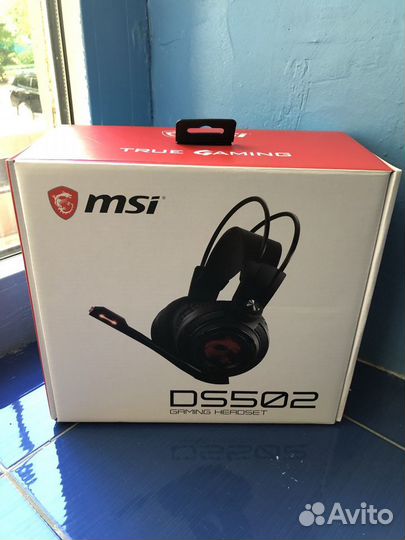 Игровые наушники гарнитура с микрофоном MSI DS502