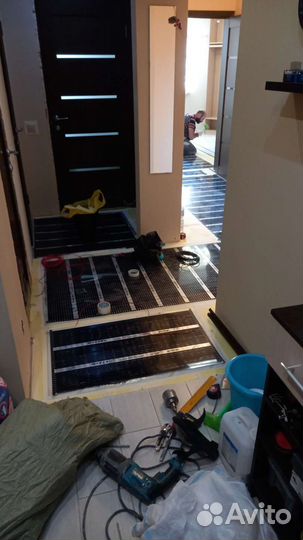 Электрические тёплые полы,монтаж и подключение