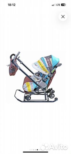 Детские санки коляска