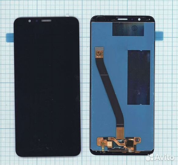 Дисплей для Huawei Honor 7X Черный - Оптима