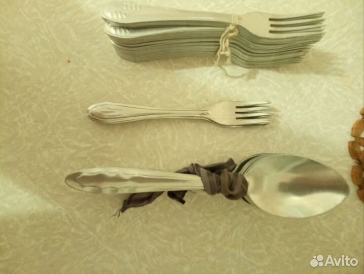Ложки вилки СССР алюминиевые новые