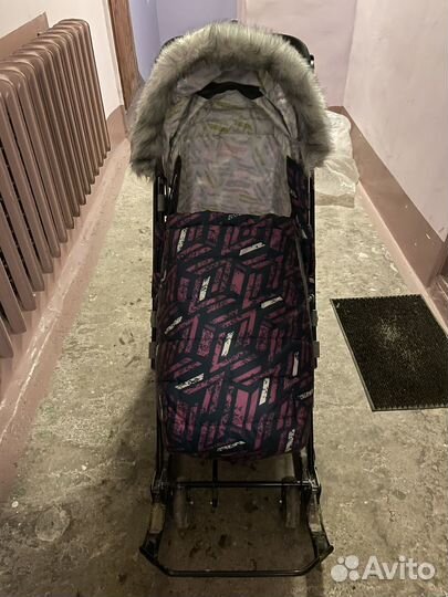 Детские санки коляска