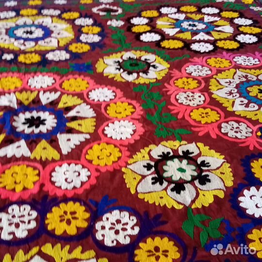 Узбекское винтажное Сюзане.Панно, покрывало.SZT017