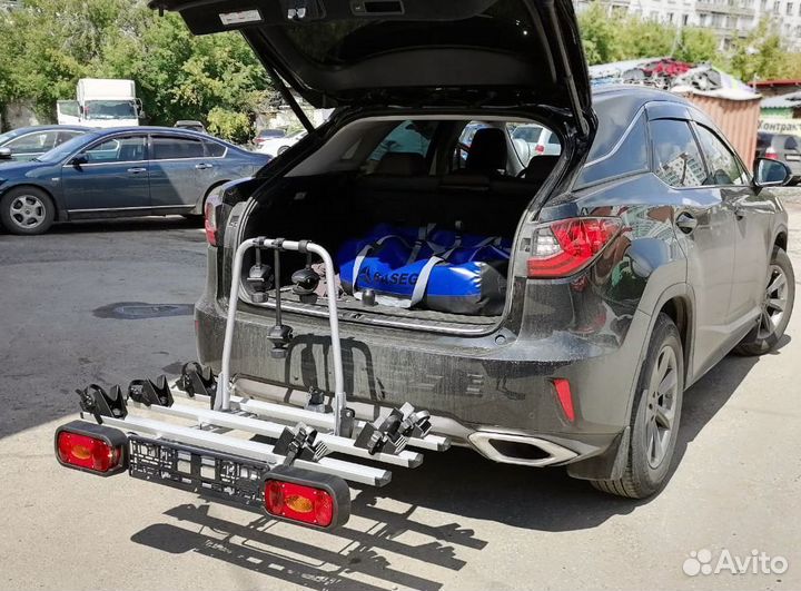 Велоплатформа на фаркоп giro-3 для 3х велосипедов