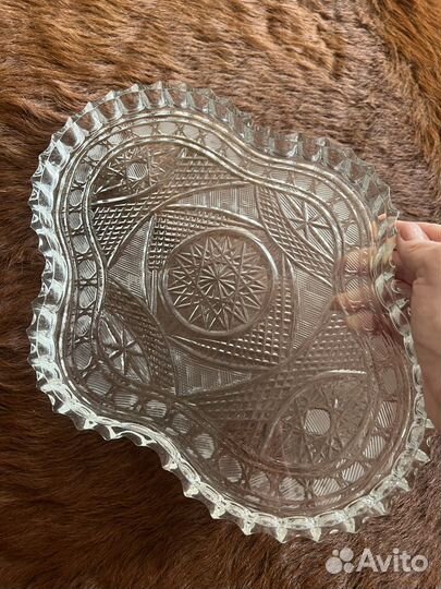 Хрустальное блюдо
