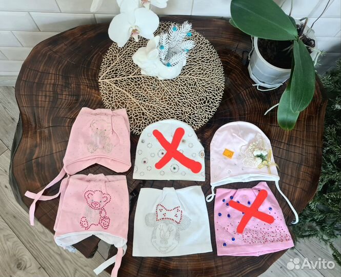 Шапка для девочки новые на 1 - 2 года