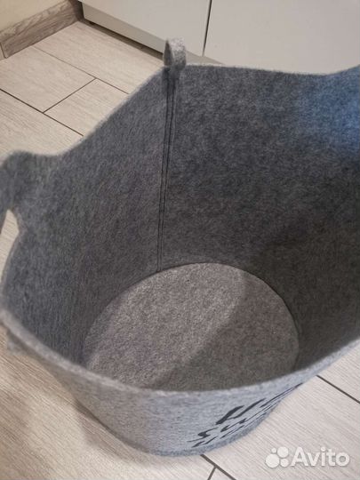 Корзина для белья из фетра