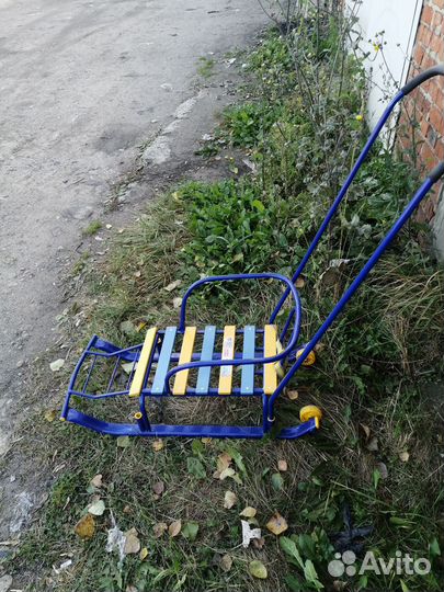 Детские санки с колесами