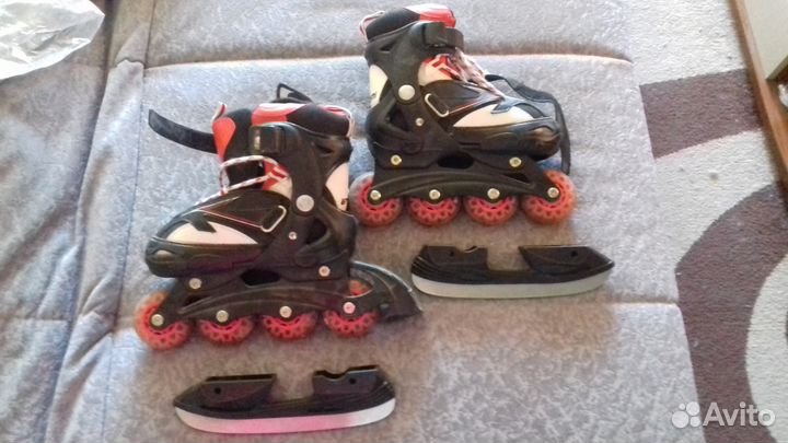 Ролики-коньки (раздвижные) 30-33 размера