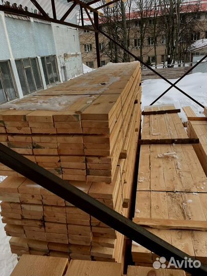 Доска обрезная 40х100х6000мм 1 сорт ГОСТ