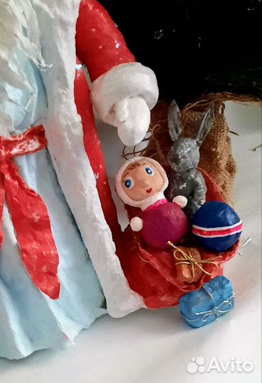 Ватные игрушки Дед Мороз