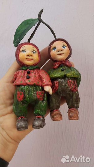 Ватные елочные игрушки