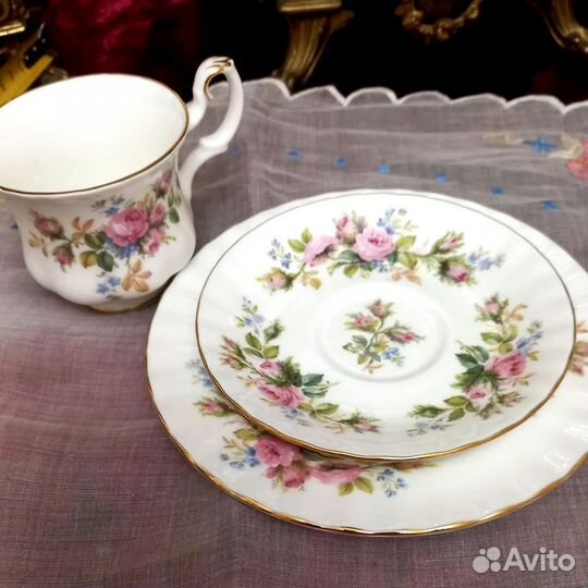 Чайная тройка Royal Albert Moss Rose