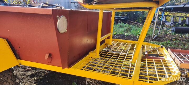 Мотоблок с телегой