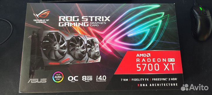 Видеокарта asus ROG Strix RX 5700 XT 8G