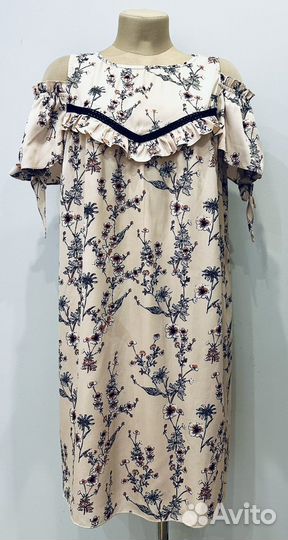 Красивое свободное платье в нежный принт