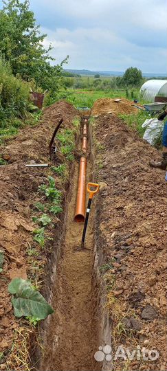 Ручная копка колодцев, септик. Бурение