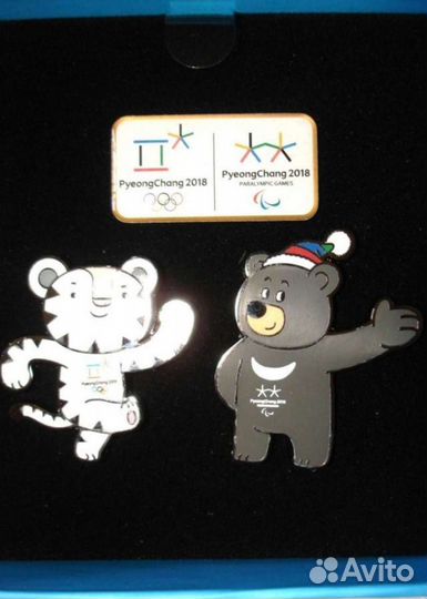 Пхенчхан 2018 Набор значков Сухоран + Пандаби