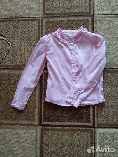 Блузка розовая