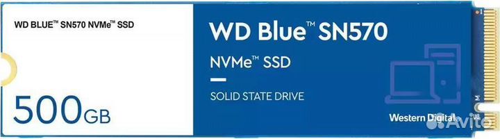 500 гб SSD M.2 накопитель WD Blue SN570