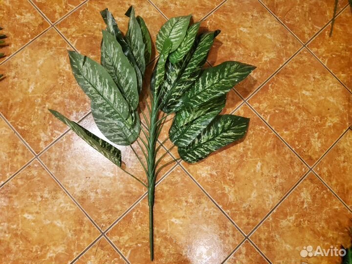 Флористические искусственные кусты, листья