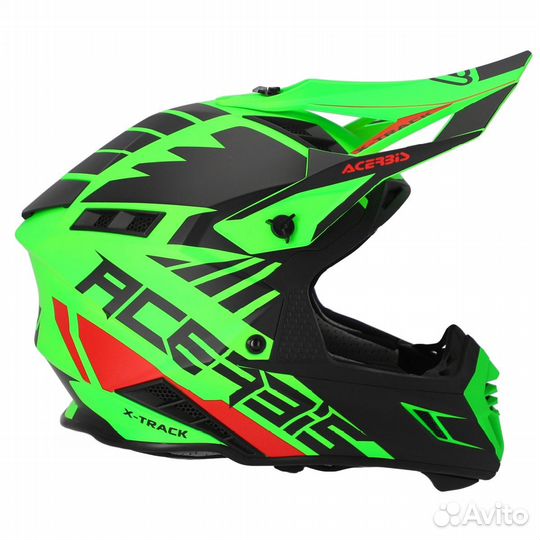 Шлем Acerbis X-Track 22-06 Fluo-Green/Black