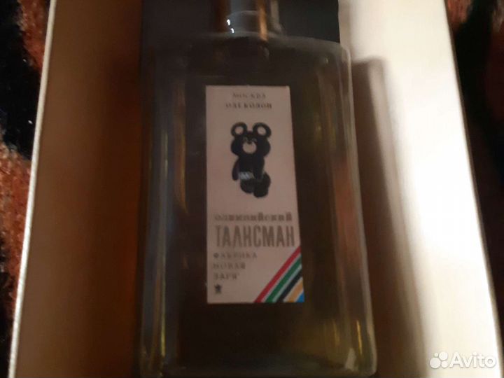 Винтажный Одеколон олимпийский талисман