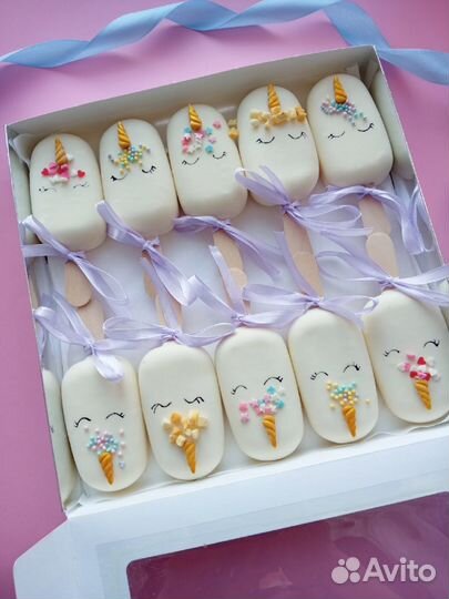 Чизкейк-эскимо Единороги