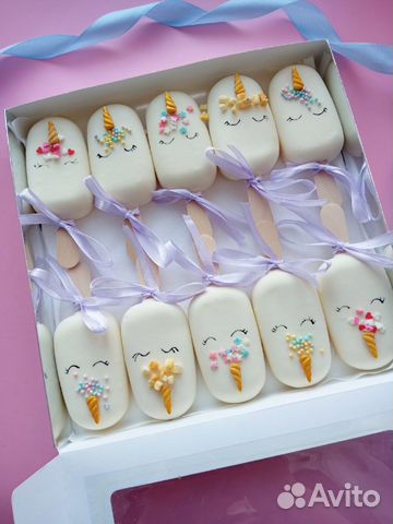 Чизкейк-эскимо Единороги