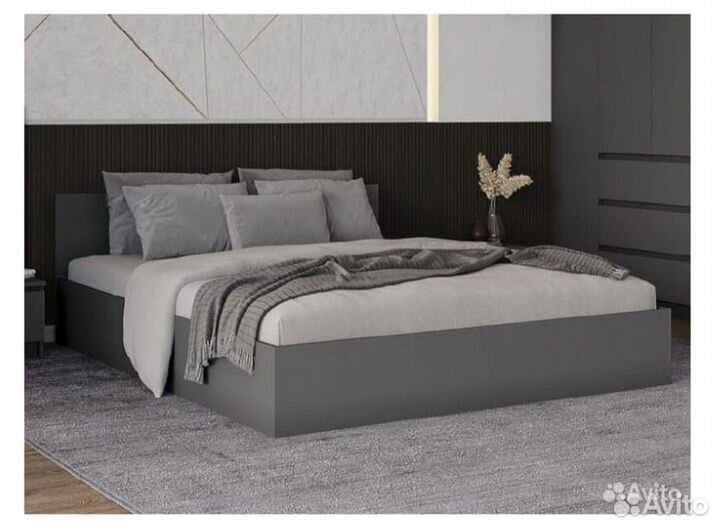 Кровать Мори графит