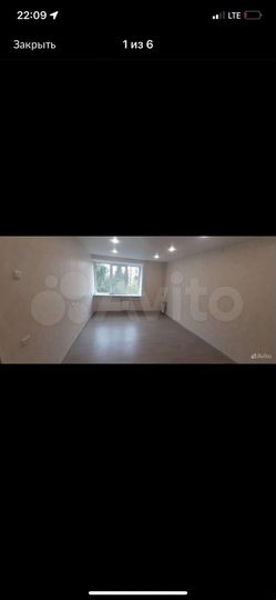 Комната 19 м² в 1-к., 6/9 эт.