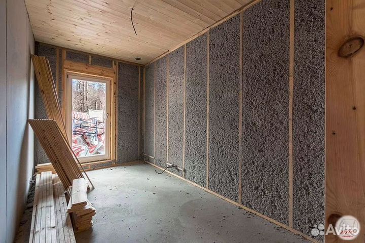 Утепление дома эковатой