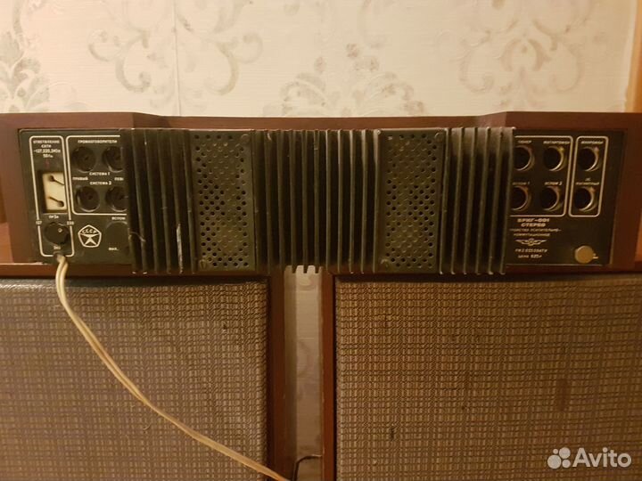 Акустические колонки S-90 и усилитель Бриг-001