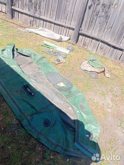 Лодка надувная двухместная бу